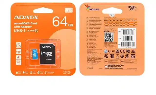 Memoria Micro Sd Adata 64gb Clase 10