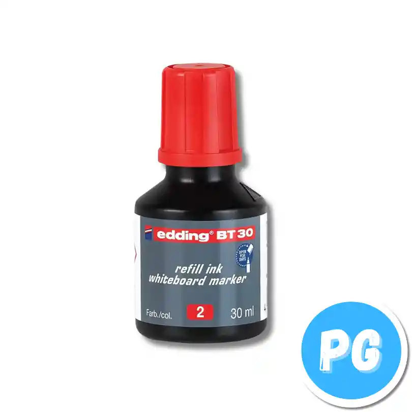 Tarro De Tinta Edding 30ml Rojo Para Marcador Borrable