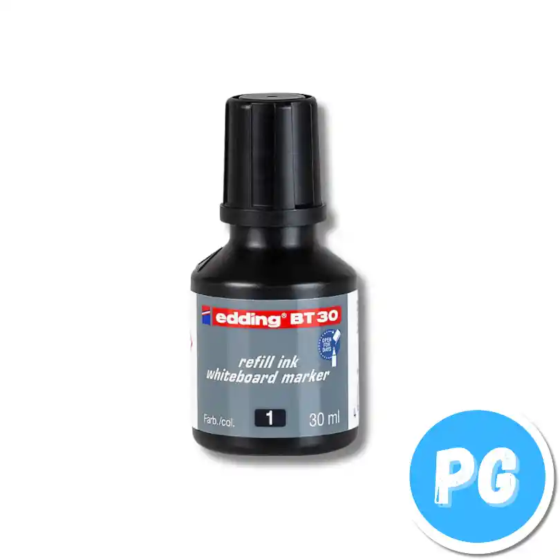 Tarro De Tinta Edding 30ml Negro Para Marcador Borrable