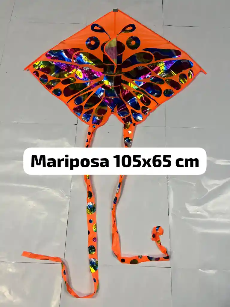 Cometa Mariposa+ Pita De 80 Metros