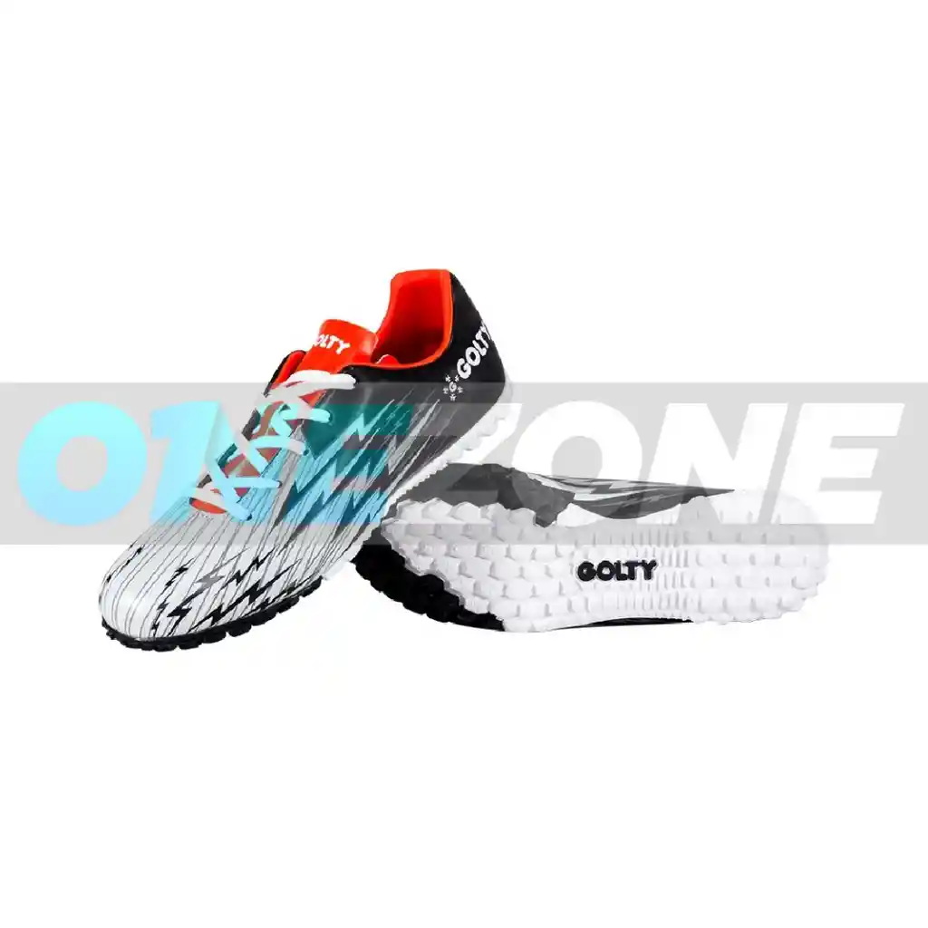 Zapatillas Golty Turf Formacion Shock Niño, Sintetica Talla: 13/ Blanco