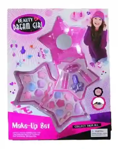 Set De Maquillaje Infantil Beauty Dream Girl Para Niñas