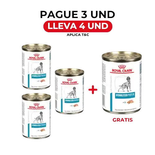 Royal Canin Dog Hydrol 3+1gratis Lata Promo 390gr Und