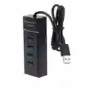 Hub Usb 3.0 4 Puertos De 5 Gbps Cable 30 Cm Rf. 303