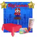 Kit Super Mario Bros Con Piñata Para Cumpleaños