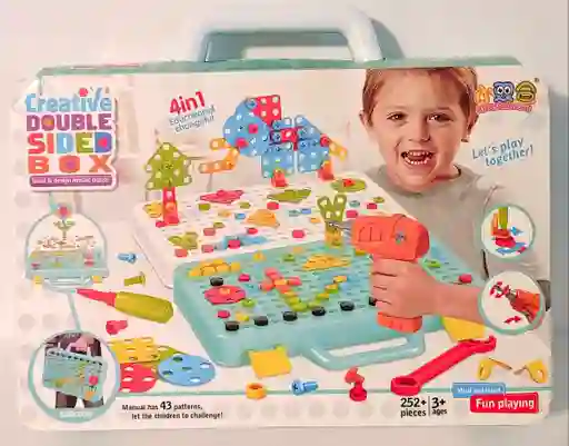 Juego Educativo De Taladro Diy Manual, Bloques De Construcción 3d, Juguetes De Construcción