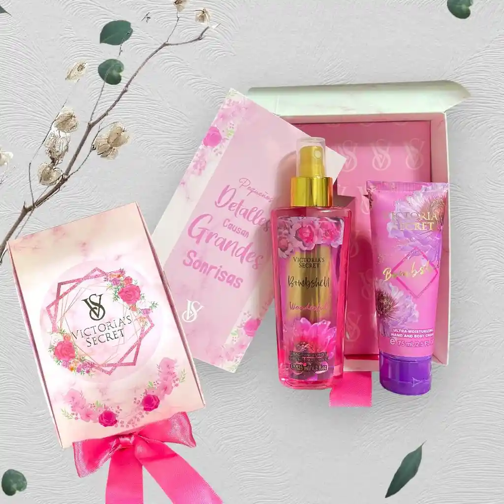 Estuche De Victoria´s Secret Splash + Crema + Tarjeta De 125 Ml