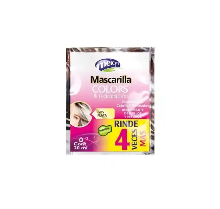 Mascarilla Matizante Gris Plata 30ml Meicys