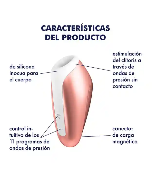 Satisfyer Love Breeze + Obsequio Succionador Del Clitoris Air Pulse Stimulator Ondas De Aire Calidad Premium