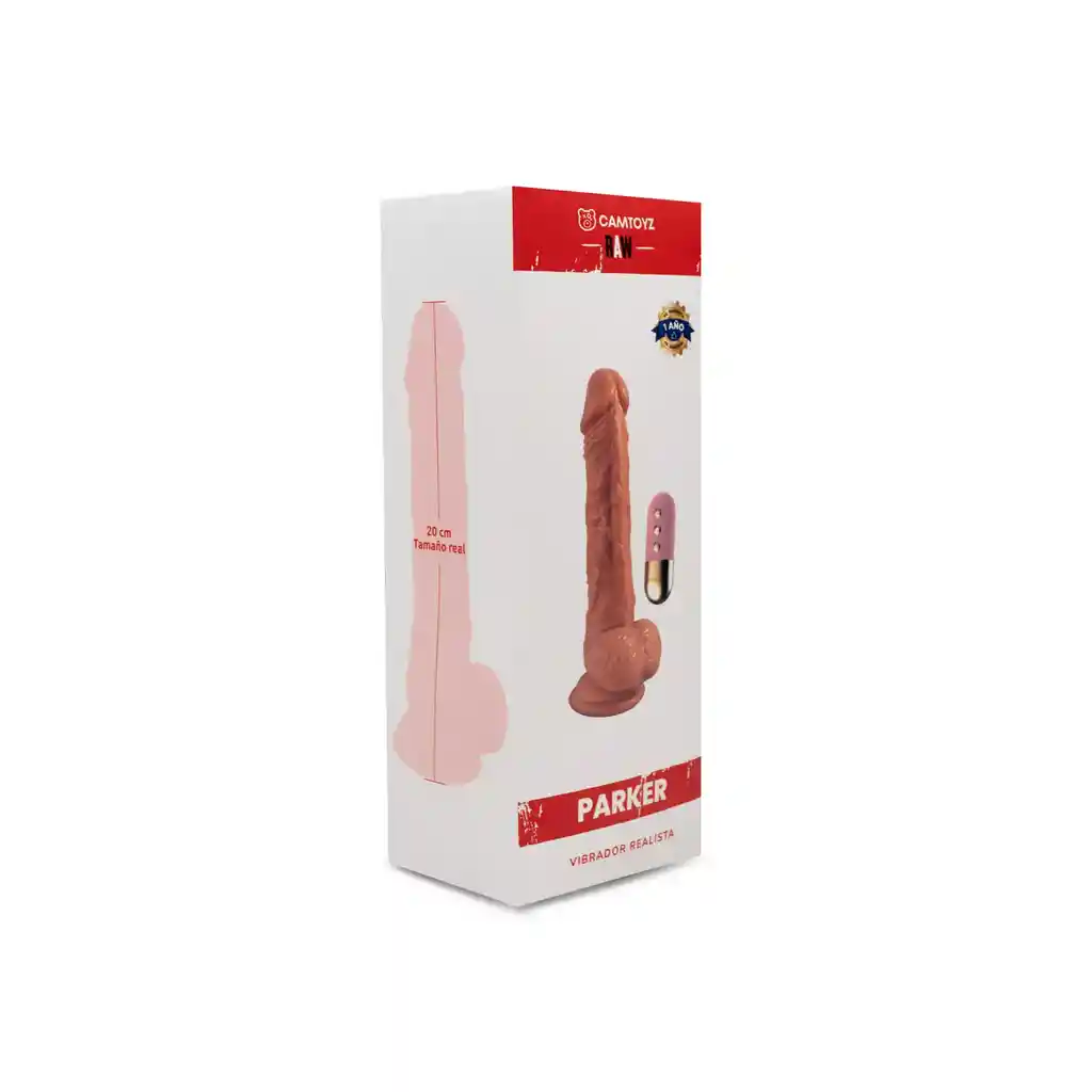 Dildo Vibrador Realista Parker Piel Camtoyz