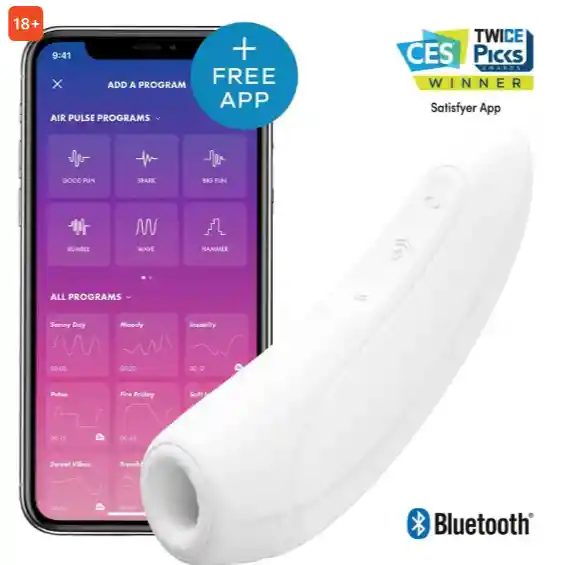 Satisfyer Curvy 1 App Manejo A Distancia Vibrador Succionador De Clitoris Marca Premium