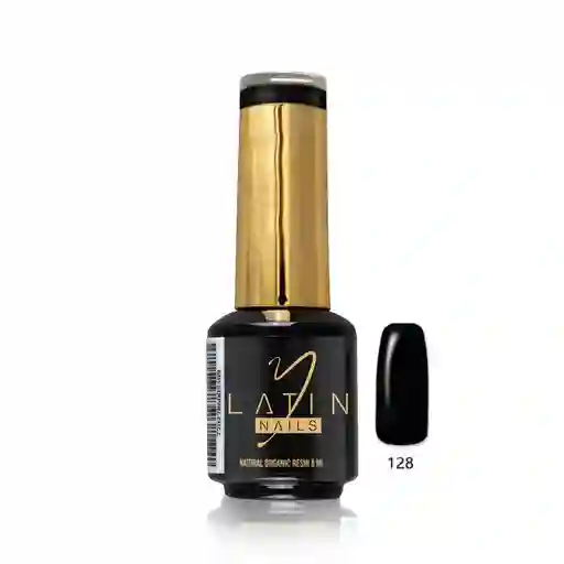 Esmalte Semipermanente Negro 128 - 8ml Latin Nails