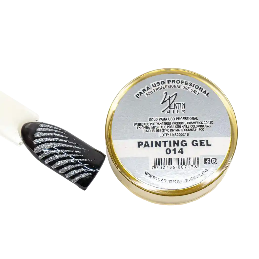 Painting Gel Plata 014 6gr - Latin Nails