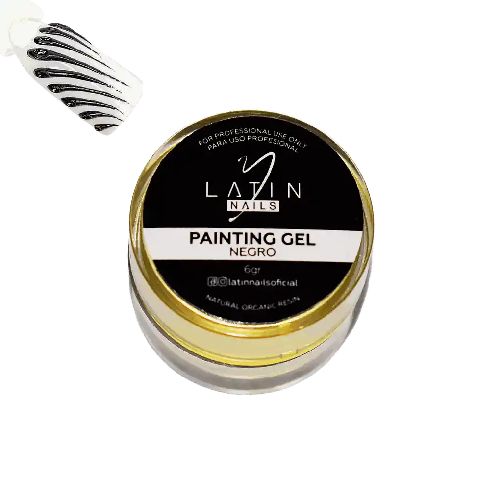 Painting Gel Negro X6gr - Latin Nails