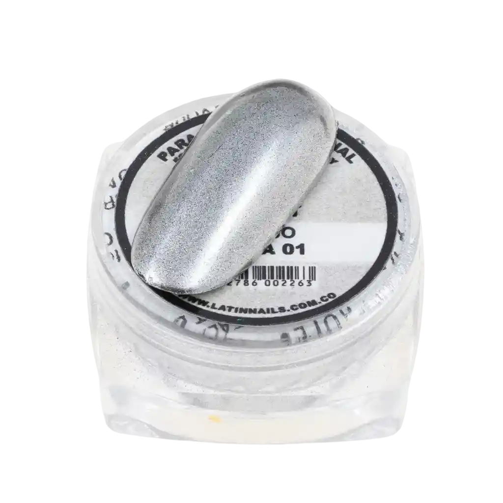 Efecto Espejo Plata - Latin Nails