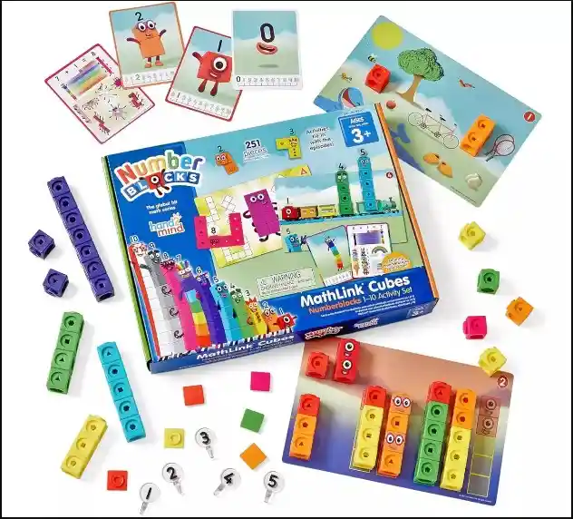 Hand2mind Numberblocks Mathlink Cubes 1-10 Juego Actividades