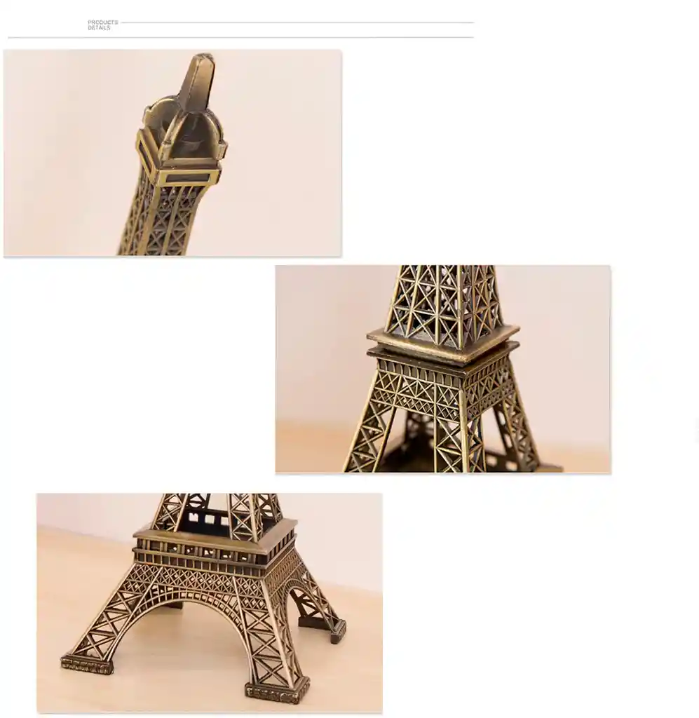 Torre Eiffel Decorativa Vintage Decoracion Hogar Oficina