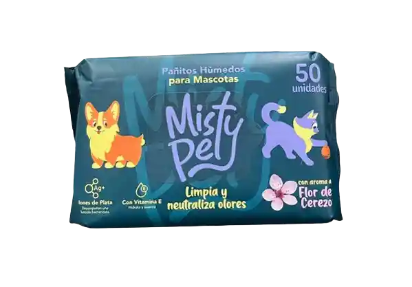 Pañitos Misty Pet 50 Unid