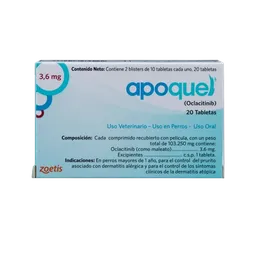 Apoquel 3,6 Mg 20 Tabletas