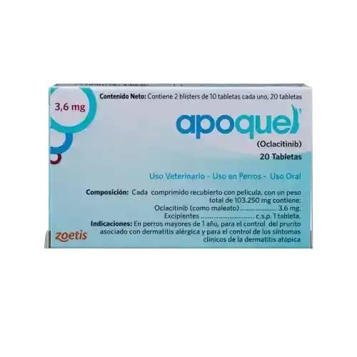 Apoquel 3,6 Mg 20 Tabletas