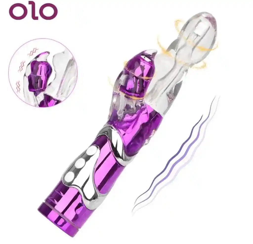 Vibrador Consolador Dildo Punto G Purple Recargable Orgasmos