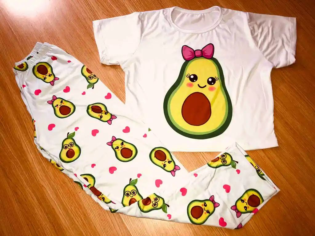 Pijama Dama Aguacate Talla S/m