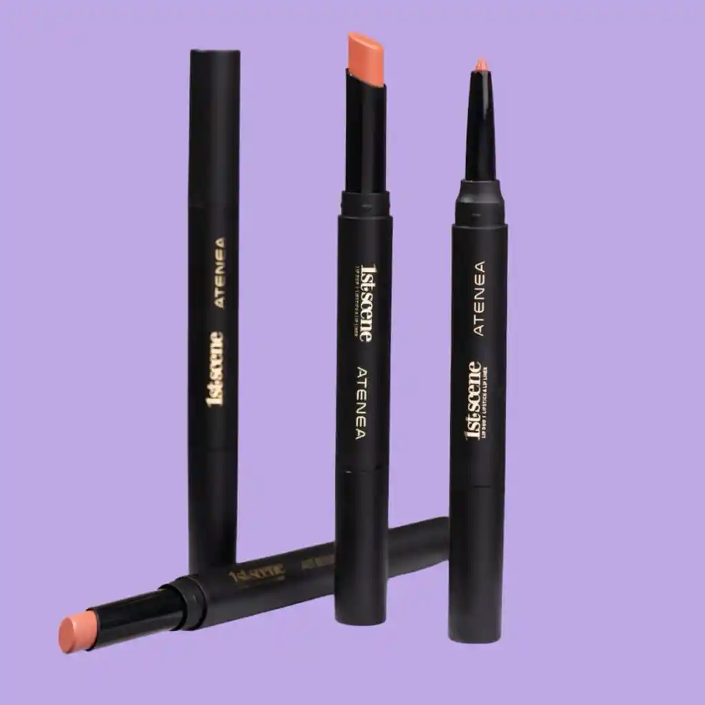 Lip Duo Atenea Tono Wood Rose