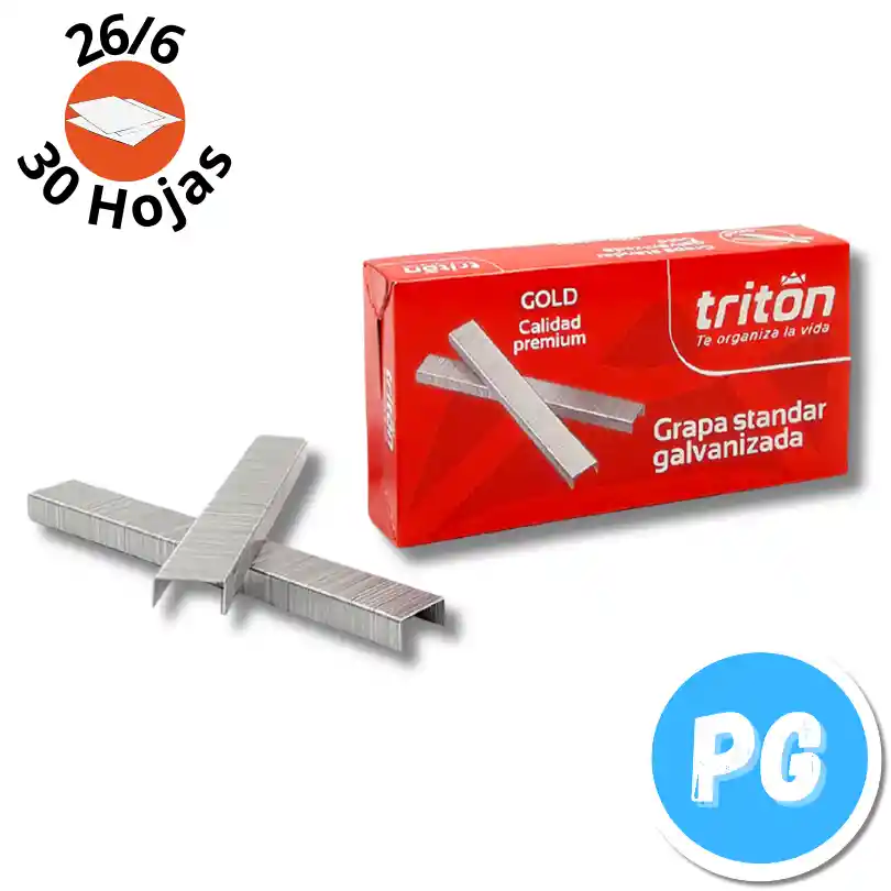 Caja De Gancho De Cosedora Triton 26/6 X5000 Unds Galvanizado