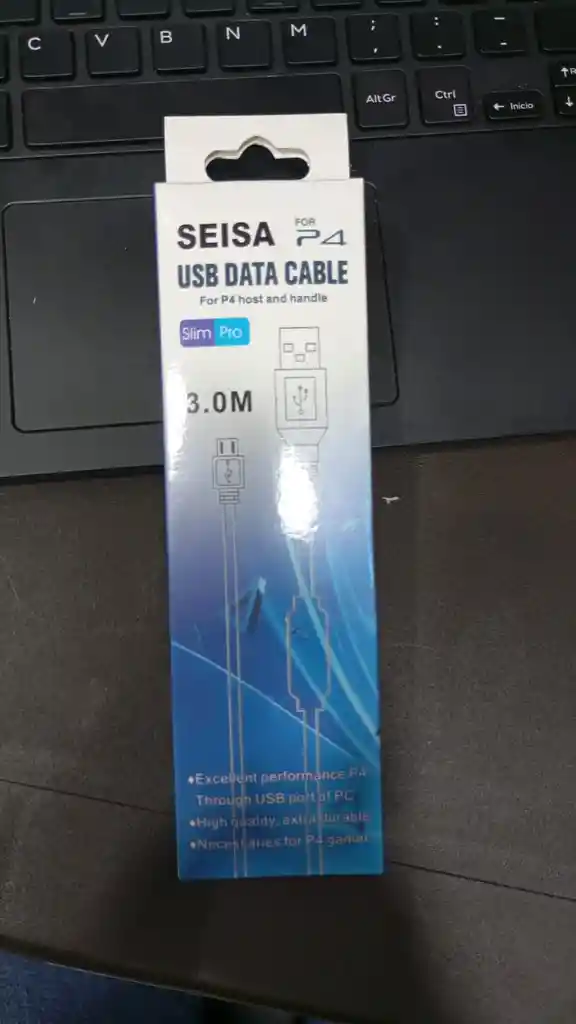 Cable De Carga Ps4 De 3.0m Seisa