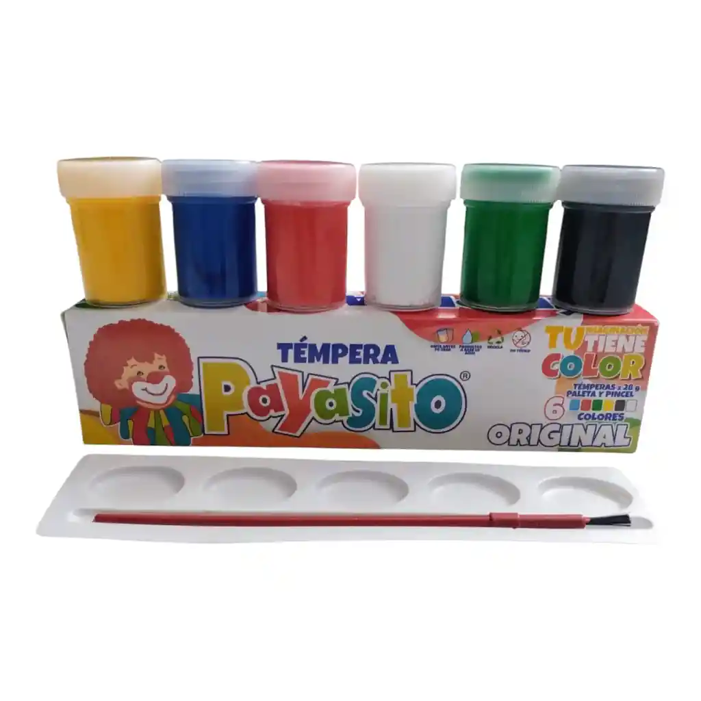 Tempera Payasito Original Caja *6 Original