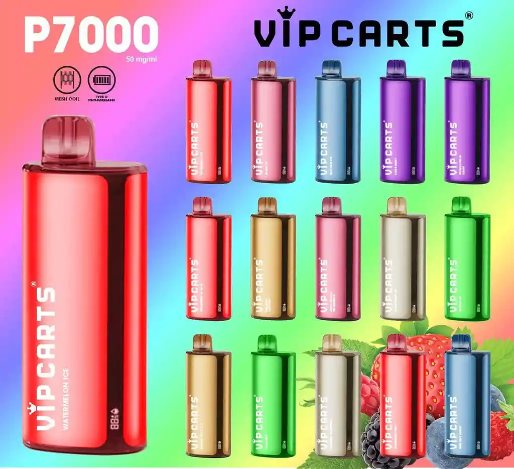 Vaper Vip Carts 5% Nic / 7.000 Puff/ Mango Y Durazno Mentolado / Mango Peach Ice