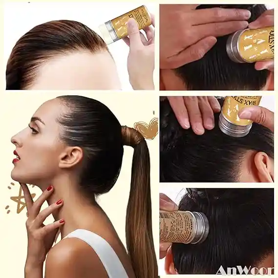 Barra De Cera Fijadora Para Friz Del Cabello Unisex. 75g Sp-1