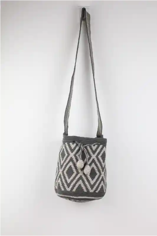 Mochila Mediana Con Brillo - Mochilas Wayuu - Mochilas Tejidas