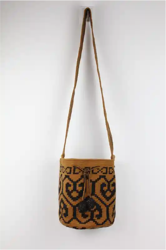 Mochila Mediana Con Brillo - Mochilas Wayuu - Mochilas Tejidas