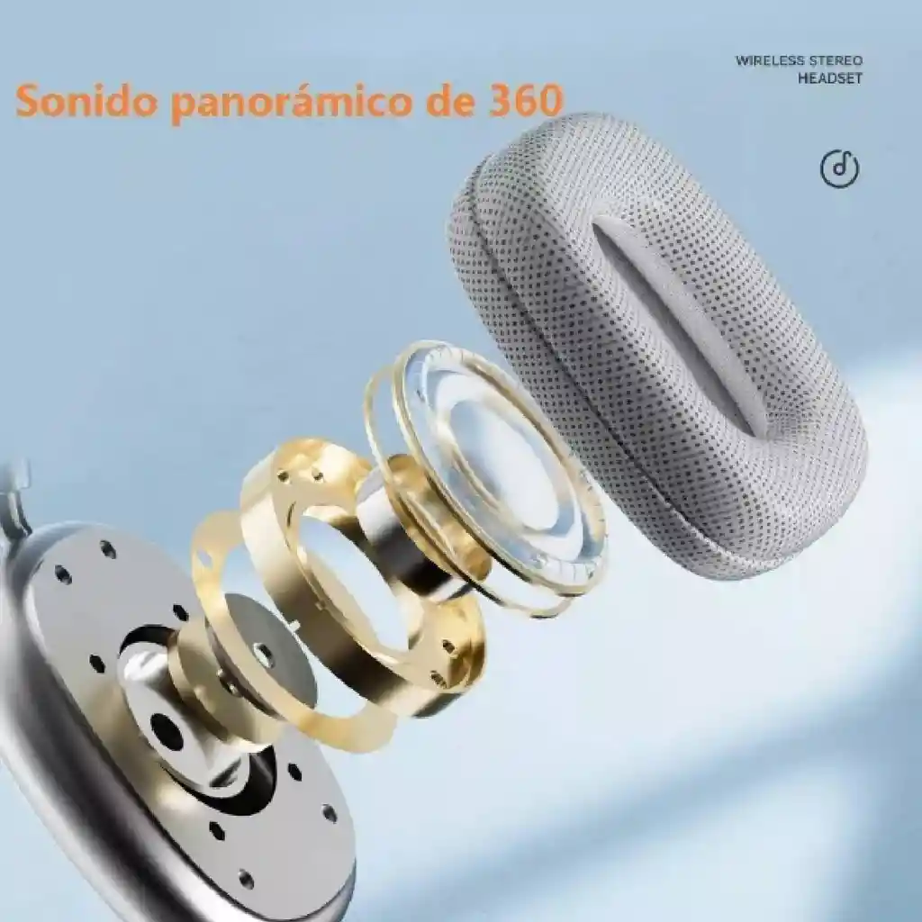 Audífonos Inalámbricos De Diadema Over Ear Con Bluetooth P9 Pro Max Color Negro