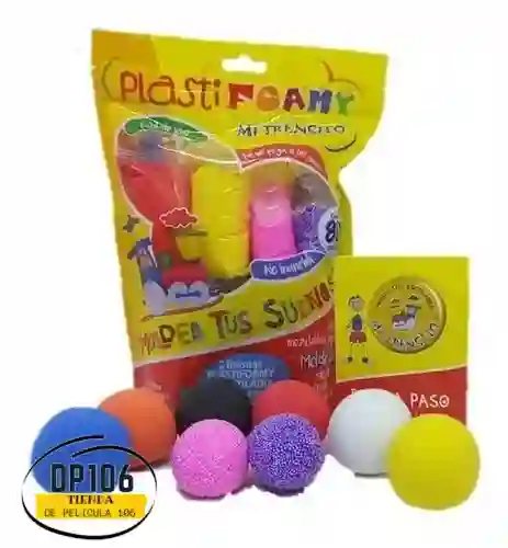 Plastifoamy Foamy Moldeable Mi Trensito Fomy X 8 Colores