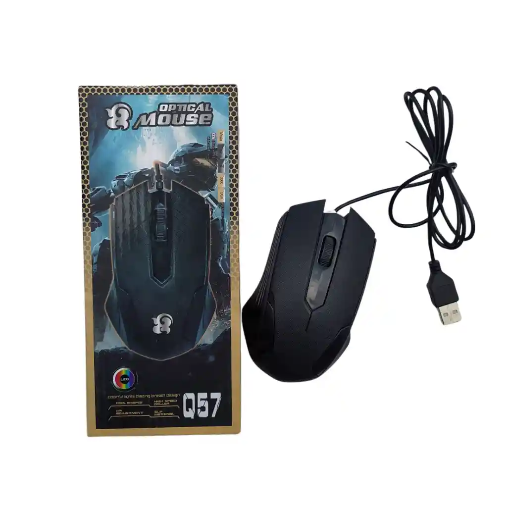 Raton Mouse Alambrico Original Optico Q57