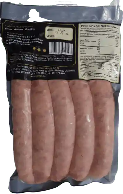 Chorizo Santarosano 5 Und