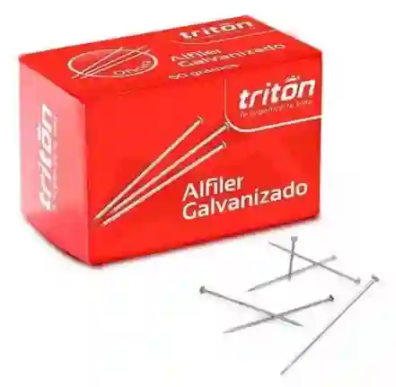 Alfiler Galvanizado De Cabeza 50gr Triton