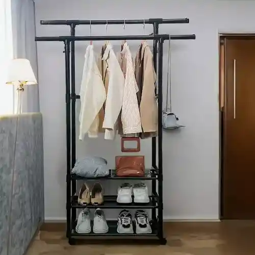 Organizador De Ropa Y Zapatos 3 Niveles Con Ruedas