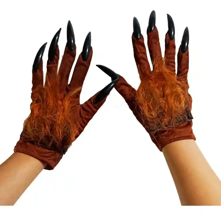 Guantes Hombre Lobo Garras Halloween Disfraz Accesorios