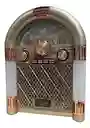 Radio Rockola Vintage, Con Luces, Recargable, Función De Carga Celulares, Sintoniza Mp3/bluetooth/am/fm/sw