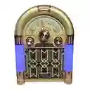 Radio Rockola Vintage, Con Luces, Recargable, Función De Carga Celulares, Sintoniza Mp3/bluetooth/am/fm/sw