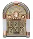 Radio Rockola Vintage, Con Luces, Recargable, Función De Carga Celulares, Sintoniza Mp3/bluetooth/am/fm/sw