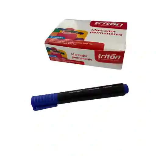 Marcador Permanente Azul Triton