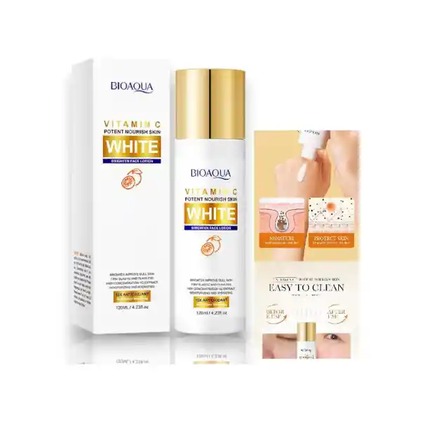 Locion Facial Hidratante Blanqueadora White Bioaqua