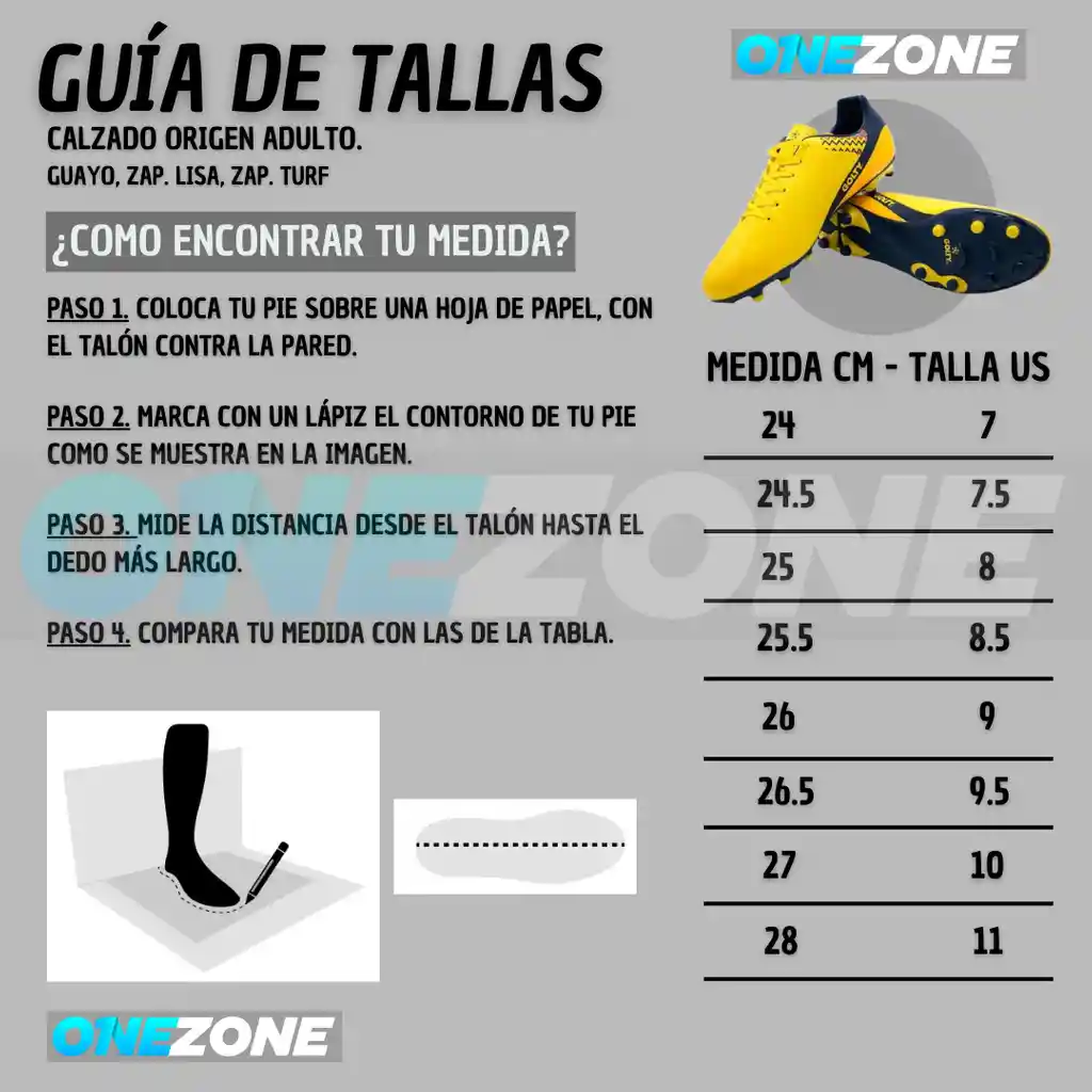 Zapatillas Adulto Pro Golty Origen, Sintetica Talla: 10/ Azul-amarillo