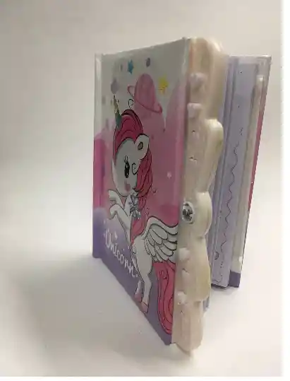 Agenda De Unicornio Con Clave