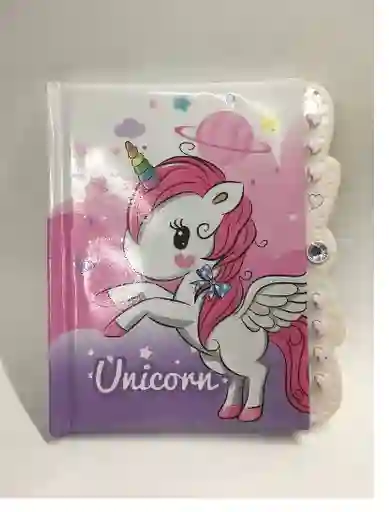 Agenda De Unicornio Con Clave