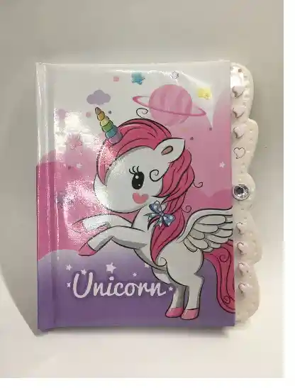 Agenda De Unicornio Con Clave